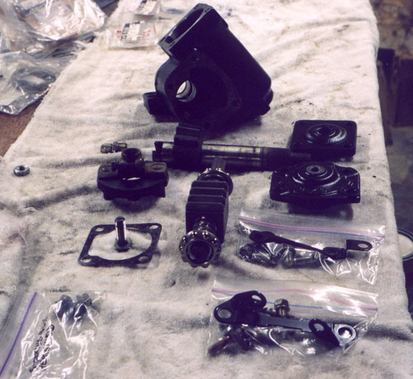 Steering box laid out