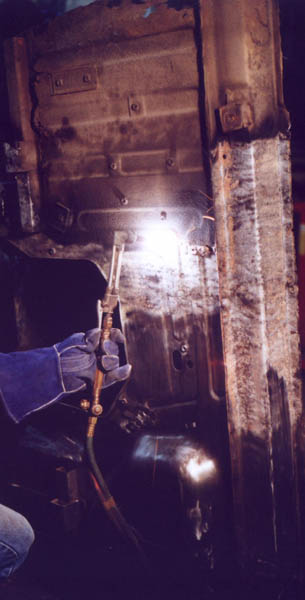 Torching the undercoating